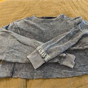 All Saints Cropped Blue sweatshirt Size Small